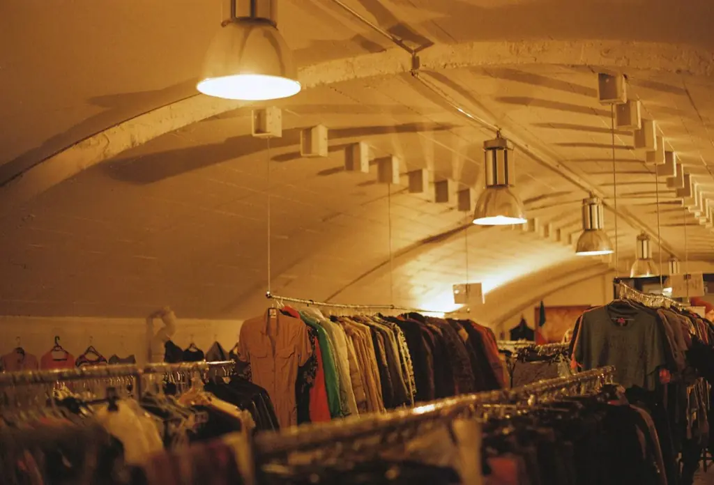 Retail store with timber displays